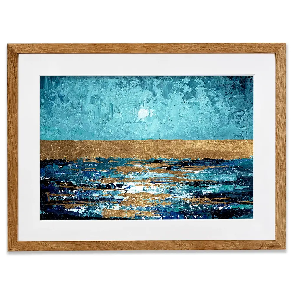 Blue Sunset Framed Art Print Blue Sunset Framed Art Print wall art product Svetlana Aleynikova