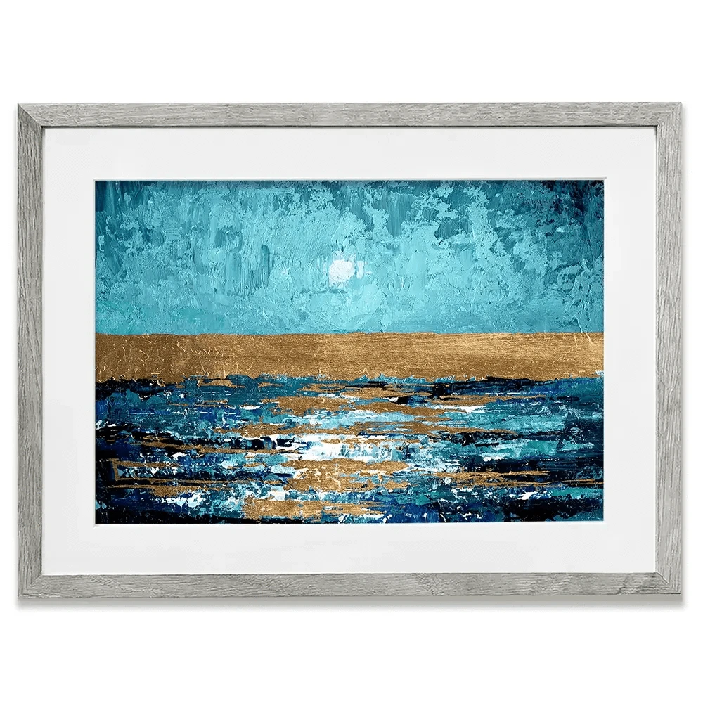 Blue Sunset Framed Art Print Blue Sunset Framed Art Print wall art product Svetlana Aleynikova