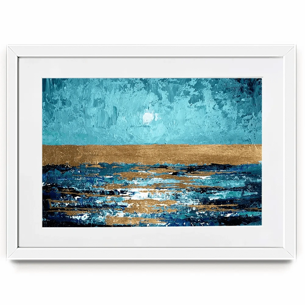 Blue Sunset Framed Art Print Blue Sunset Framed Art Print wall art product Svetlana Aleynikova