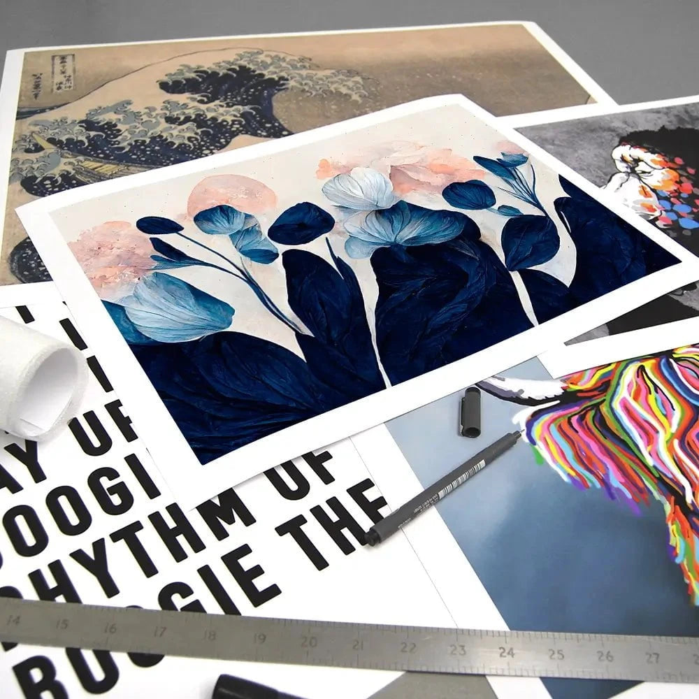 Blue Tulips Art Print Blue Tulips Art Print wall art product Treechild