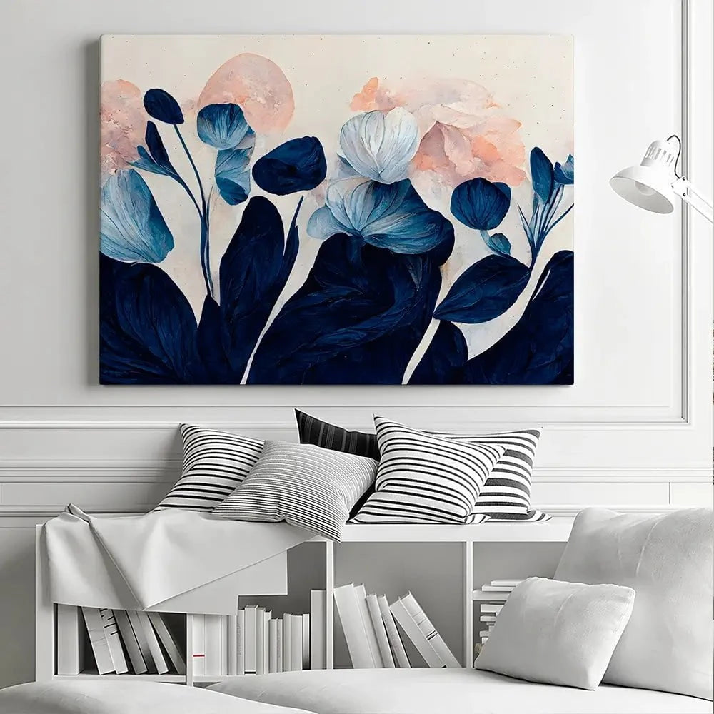 Blue Tulips Canvas Print Blue Tulips Canvas Print wall art product Treechild