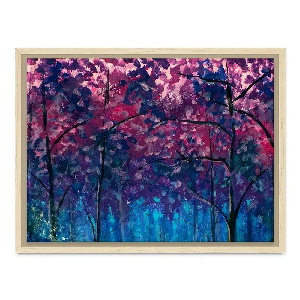 Blue Violet Trees Canvas Print Blue Violet Trees Canvas Print wall art product Valery Rybakow / Shutterstock