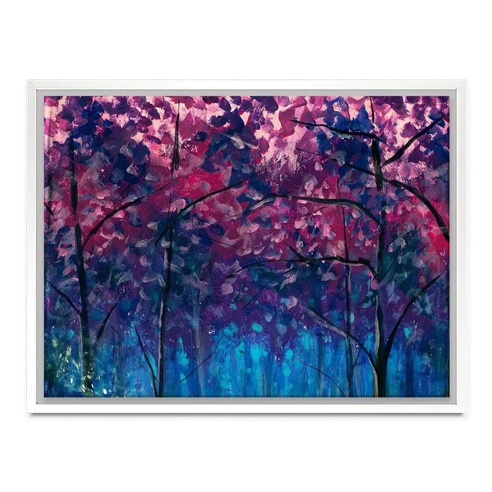 Blue Violet Trees Canvas Print Blue Violet Trees Canvas Print wall art product Valery Rybakow / Shutterstock