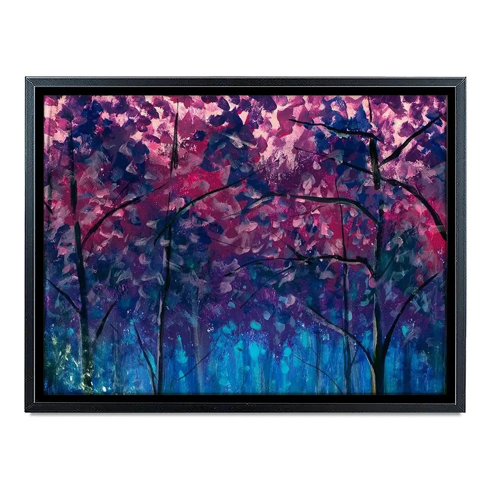 Blue Violet Trees Canvas Print Blue Violet Trees Canvas Print wall art product Valery Rybakow / Shutterstock