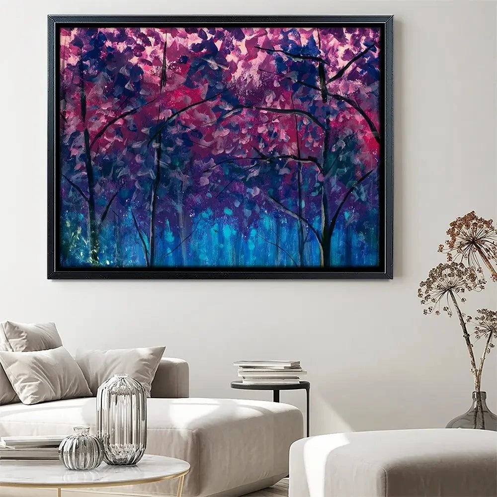 Blue Violet Trees Canvas Print Blue Violet Trees Canvas Print wall art product Valery Rybakow / Shutterstock