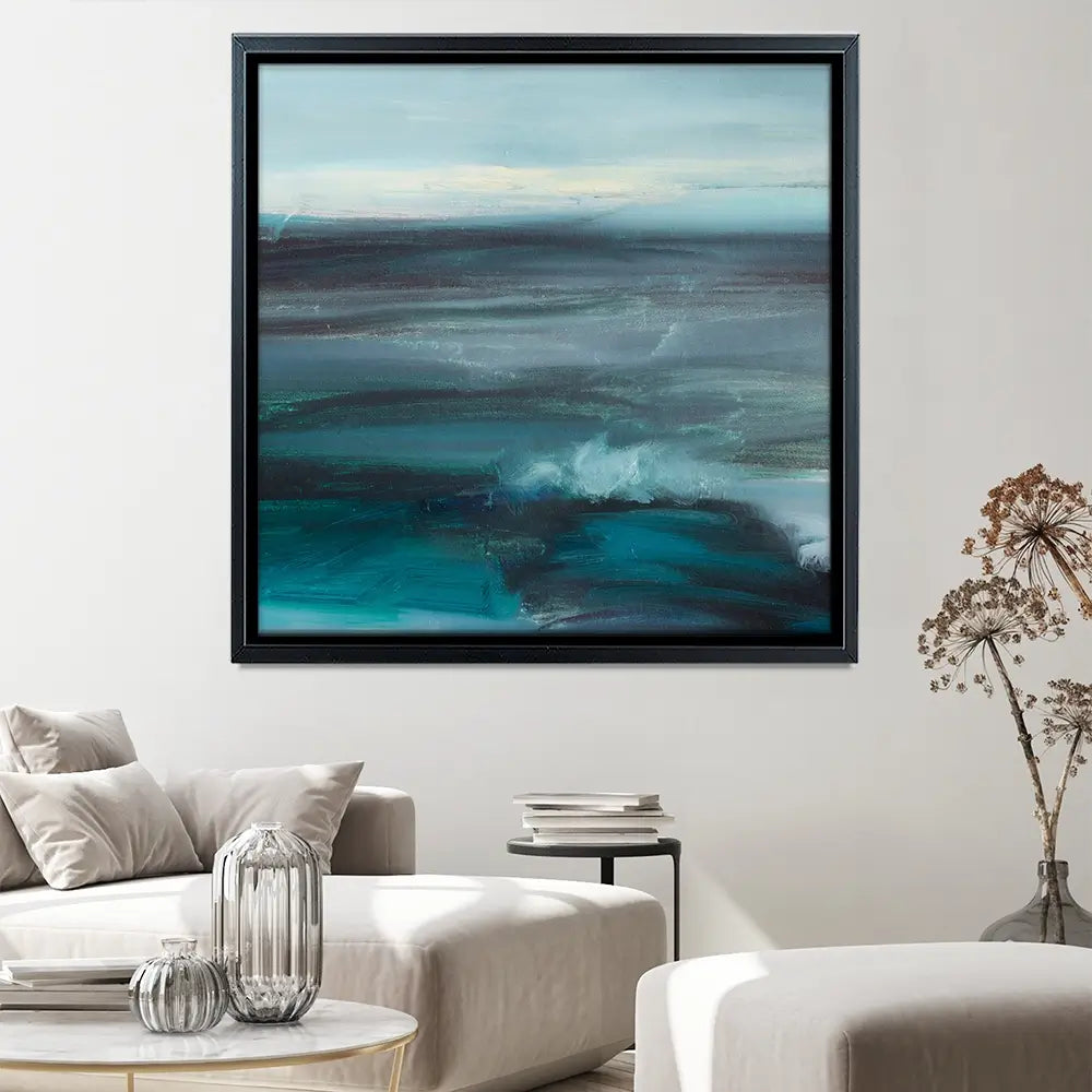 Blue Wash Square Canvas Print Blue Wash Square Canvas Print wall art product arteria.lab / Shutterstock