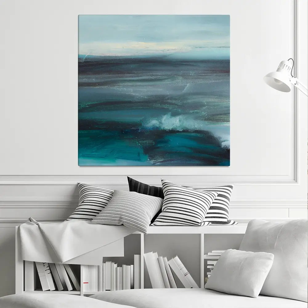Blue Wash Square Canvas Print Blue Wash Square Canvas Print wall art product arteria.lab / Shutterstock