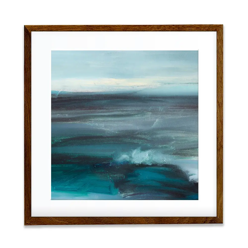 Blue Wash Square Framed Art Print Blue Wash Square Framed Art Print wall art product arteria.lab / Shutterstock