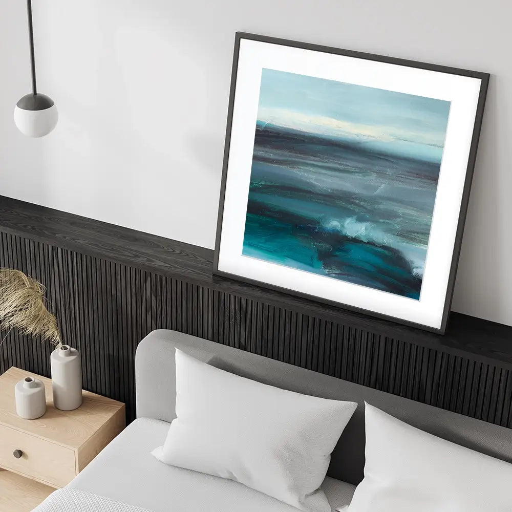 Blue Wash Square Framed Art Print Blue Wash Square Framed Art Print wall art product arteria.lab / Shutterstock