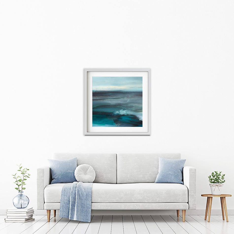 Blue Wash Square Framed Art Print wall art product arteria.lab / Shutterstock