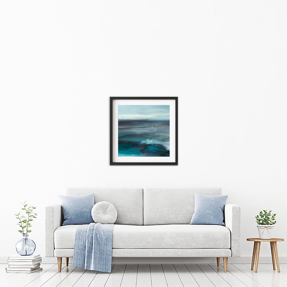 Blue Wash Square Framed Art Print wall art product arteria.lab / Shutterstock