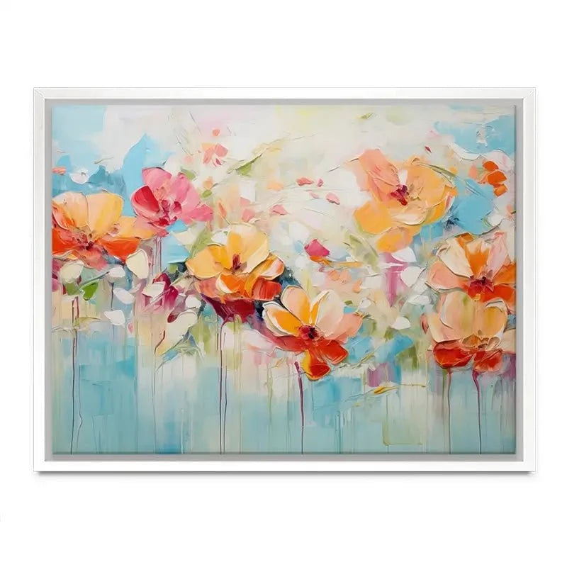 Blue Watercolour Florals Canvas Print Blue Watercolour Florals Canvas Print wall art product Gina Kelly - Independent