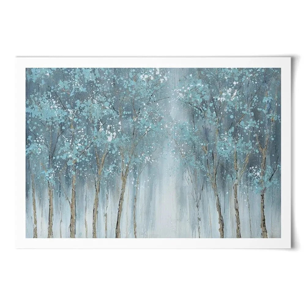 Blue Woods Art Print Blue Woods Art Print wall art product CHENYU ARTS / Shutterstock