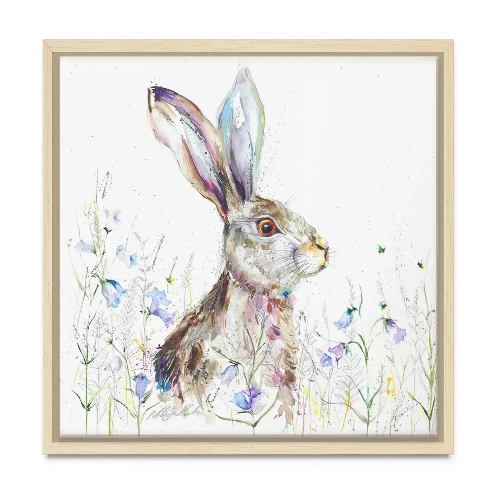 Bluebell Square Canvas Print Bluebell Square Canvas Print wall art product Nicola Jane Rowles