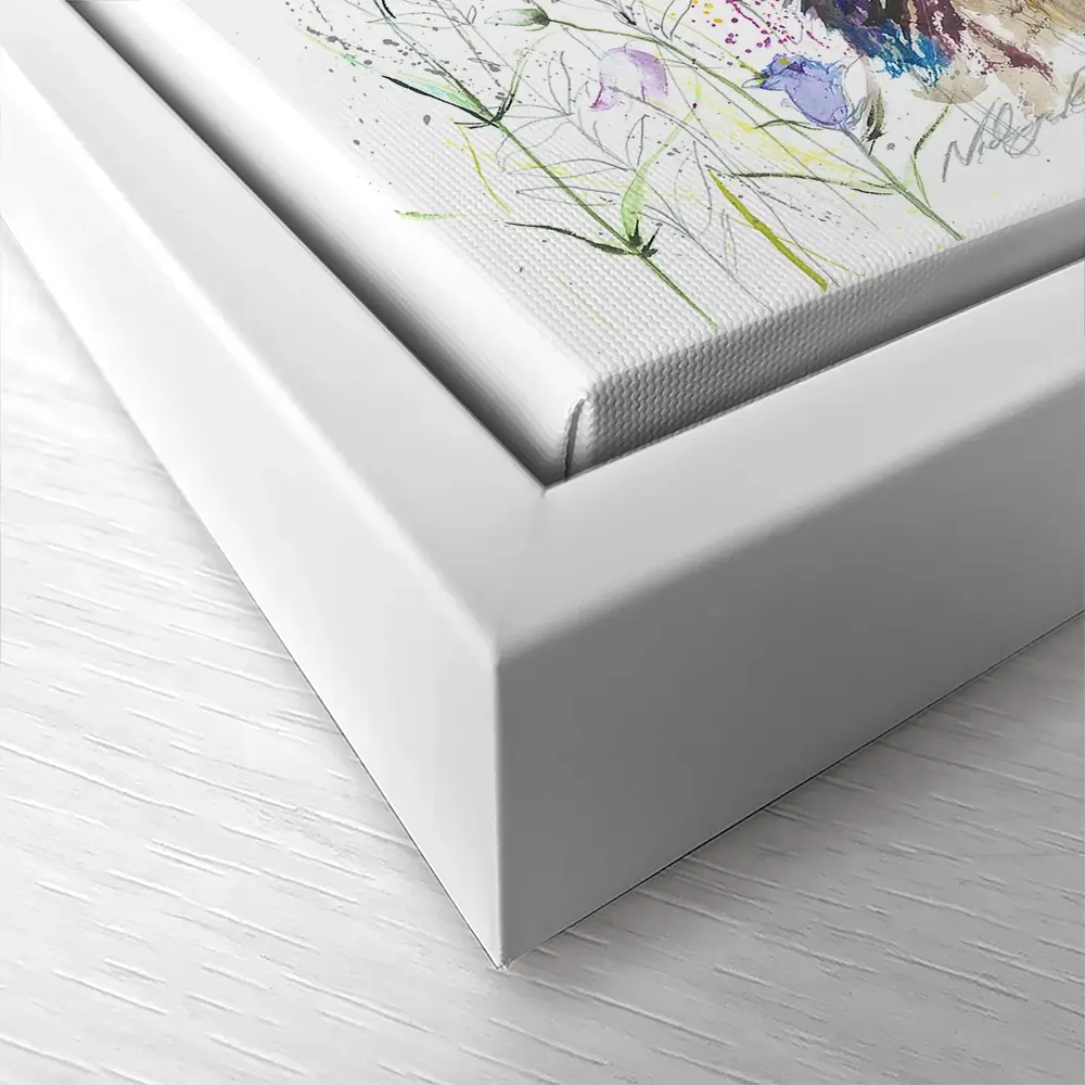 Bluebell Square Canvas Print Bluebell Square Canvas Print wall art product Nicola Jane Rowles
