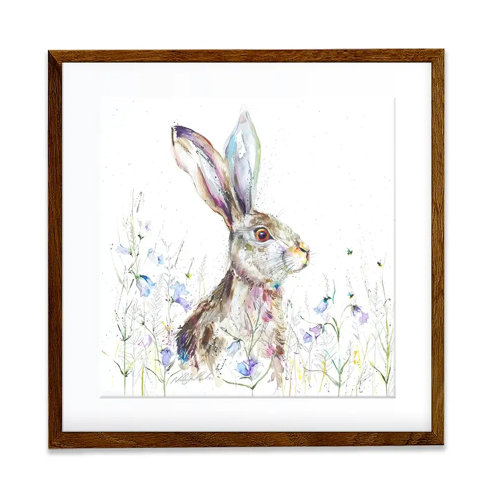 Bluebell Square Framed Art Print Bluebell Square Framed Art Print wall art product Nicola Jane Rowles