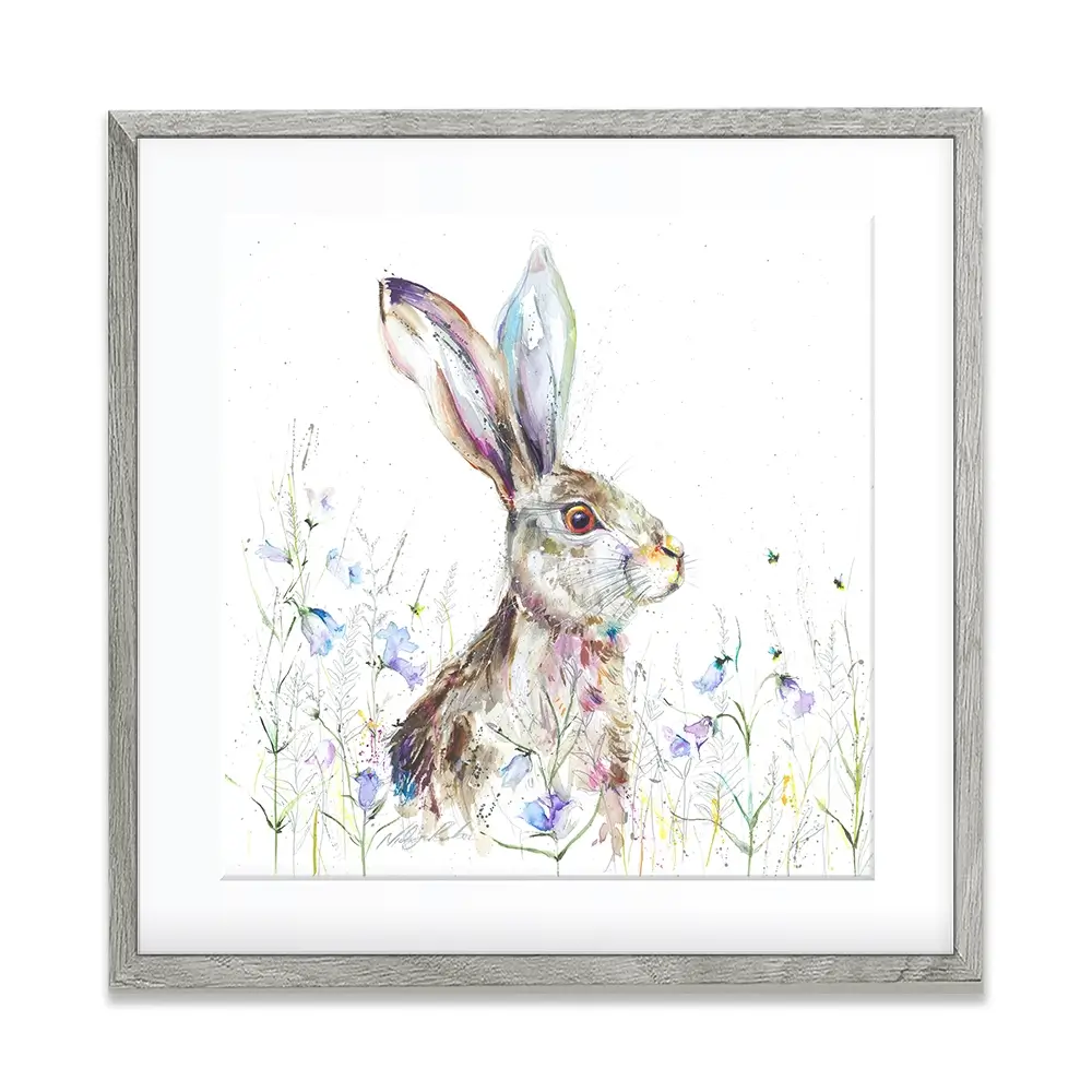 Bluebell Square Framed Art Print Bluebell Square Framed Art Print wall art product Nicola Jane Rowles