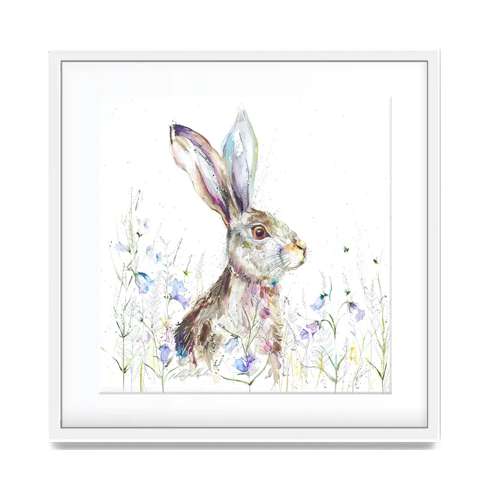 Bluebell Square Framed Art Print Bluebell Square Framed Art Print wall art product Nicola Jane Rowles