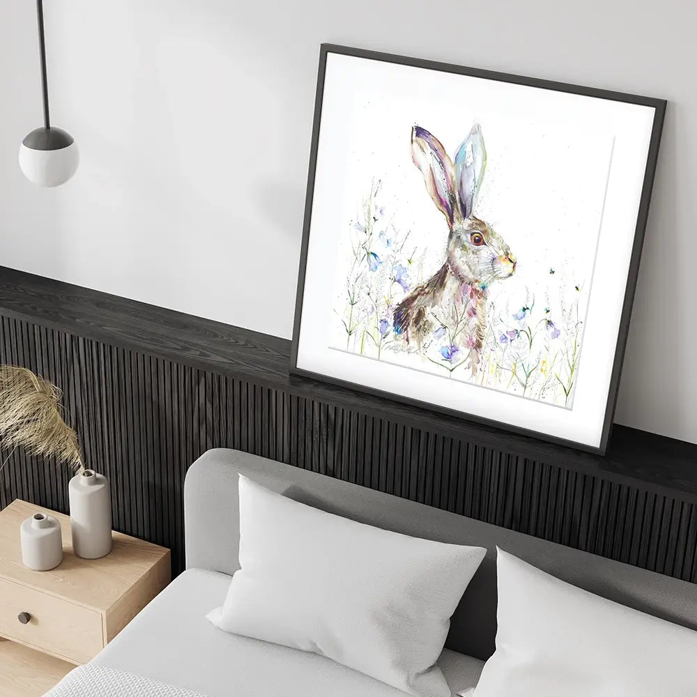 Bluebell Square Framed Art Print Bluebell Square Framed Art Print wall art product Nicola Jane Rowles
