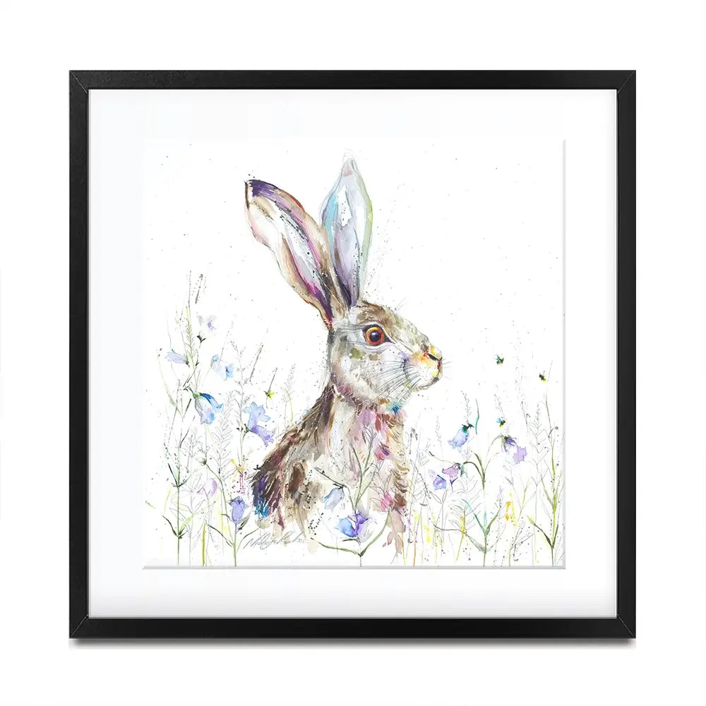 Bluebell Square Framed Art Print Bluebell Square Framed Art Print wall art product Nicola Jane Rowles