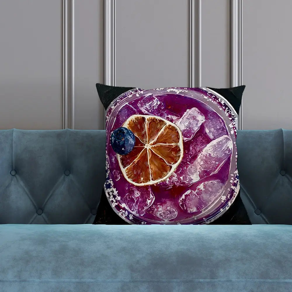 Blueberry Margartia Cocktail Cushion Blueberry Margartia Cocktail Cushion wall art product David Alexander Elder