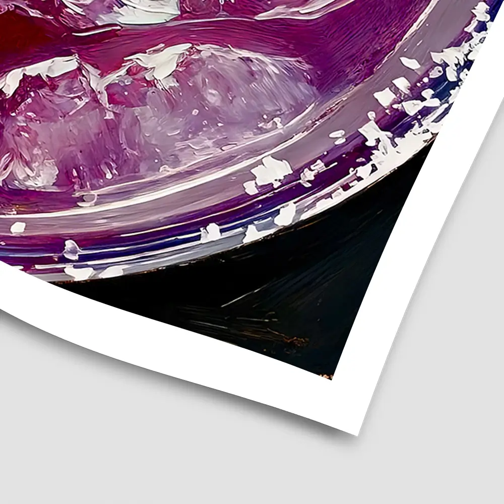Blueberry Margartia Cocktail Square Art Print Blueberry Margartia Cocktail Square Art Print wall art product David Alexander Elder