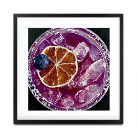 Blueberry Margartia Cocktail Square Framed Art Print Blueberry Margartia Cocktail Square Framed Art Print wall art product David Alexander Elder