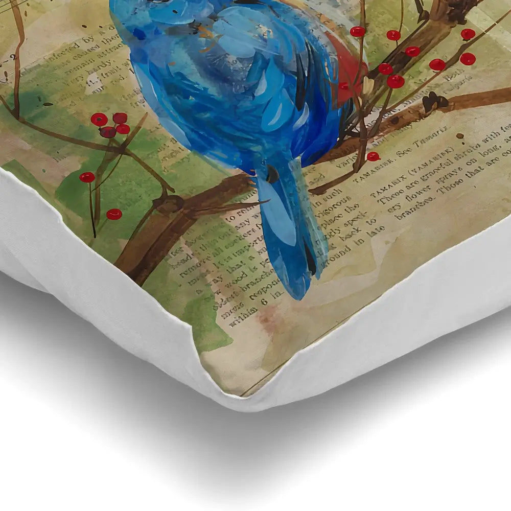 Bluebirds Love Cushion Bluebirds Love Cushion wall art product Tiffani Taylor - Independent