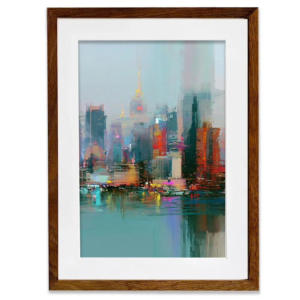 Blurred Skyline Framed Art Print Blurred Skyline Framed Art Print wall art product David Alexander Elder