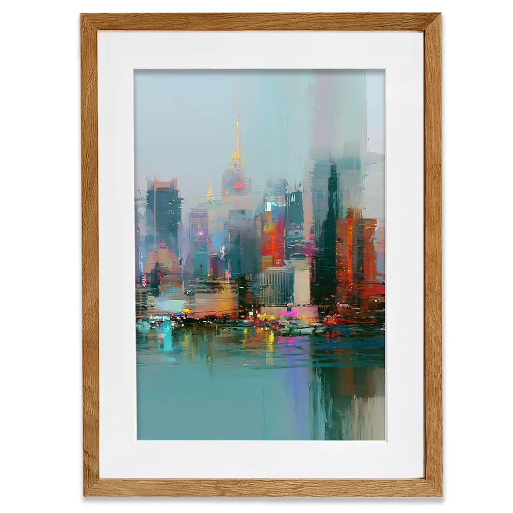 Blurred Skyline Framed Art Print Blurred Skyline Framed Art Print wall art product David Alexander Elder