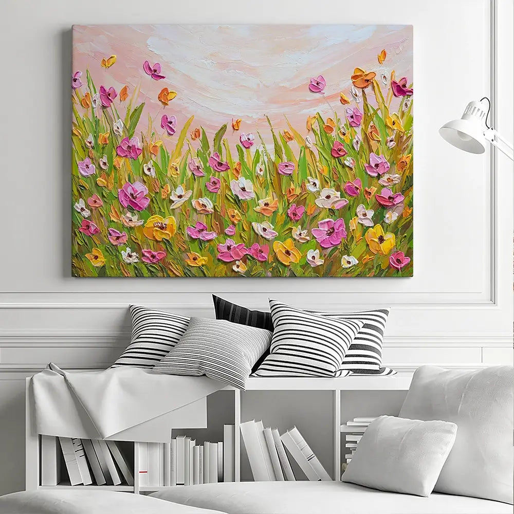 Blush Meadow Canvas Print Blush Meadow Canvas Print wall art product Olga Tkachyk