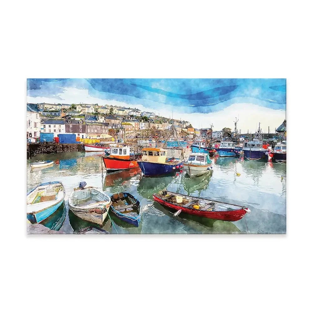 Boat Harbour Canvas Print Boat Harbour Canvas Print wall art product Helen Hotson / Shutterstock