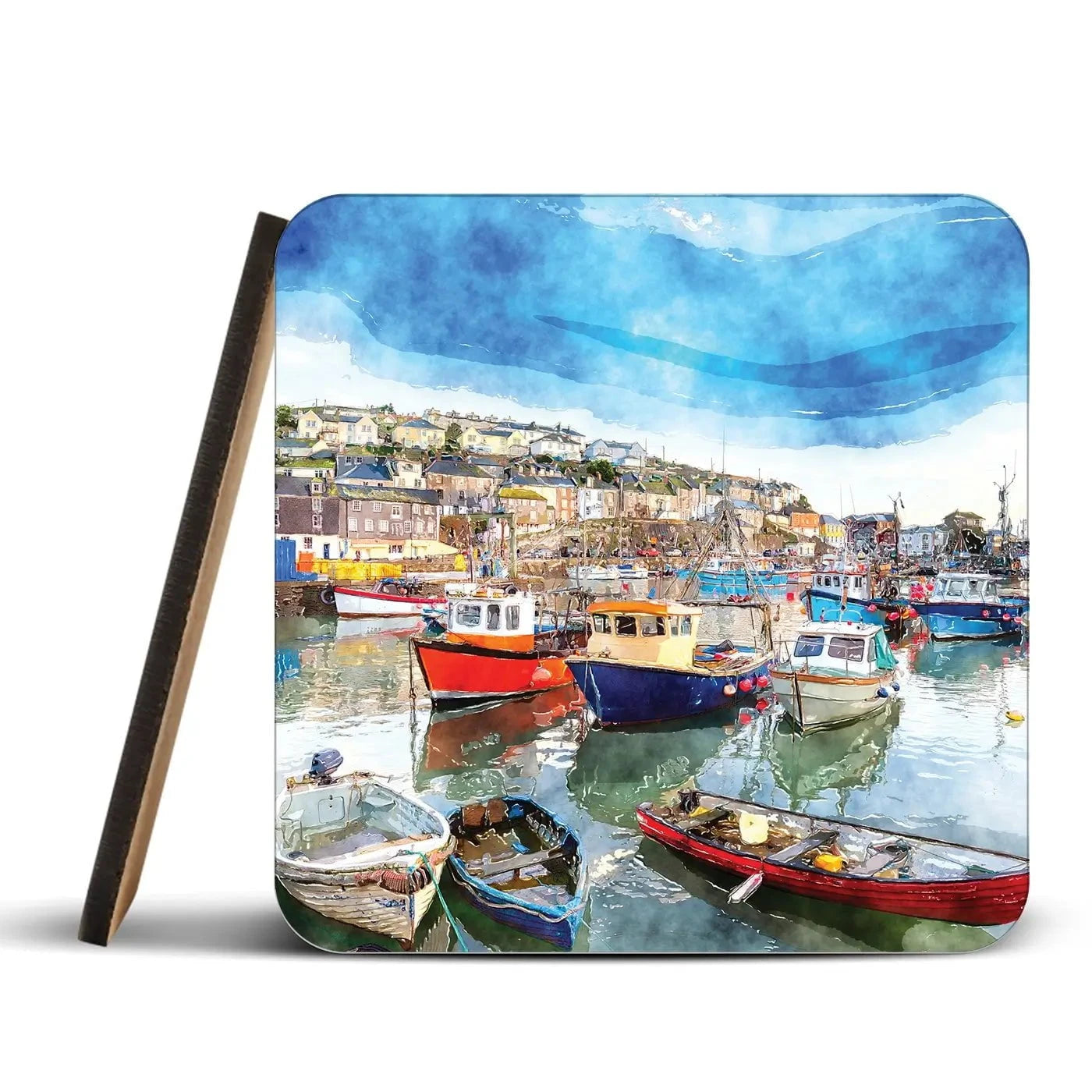 Boat Harbour Coaster Set Boat Harbour Coaster Set | Boat Harbour Art Coasters wall art product Helen Hotson / Shutterstock
