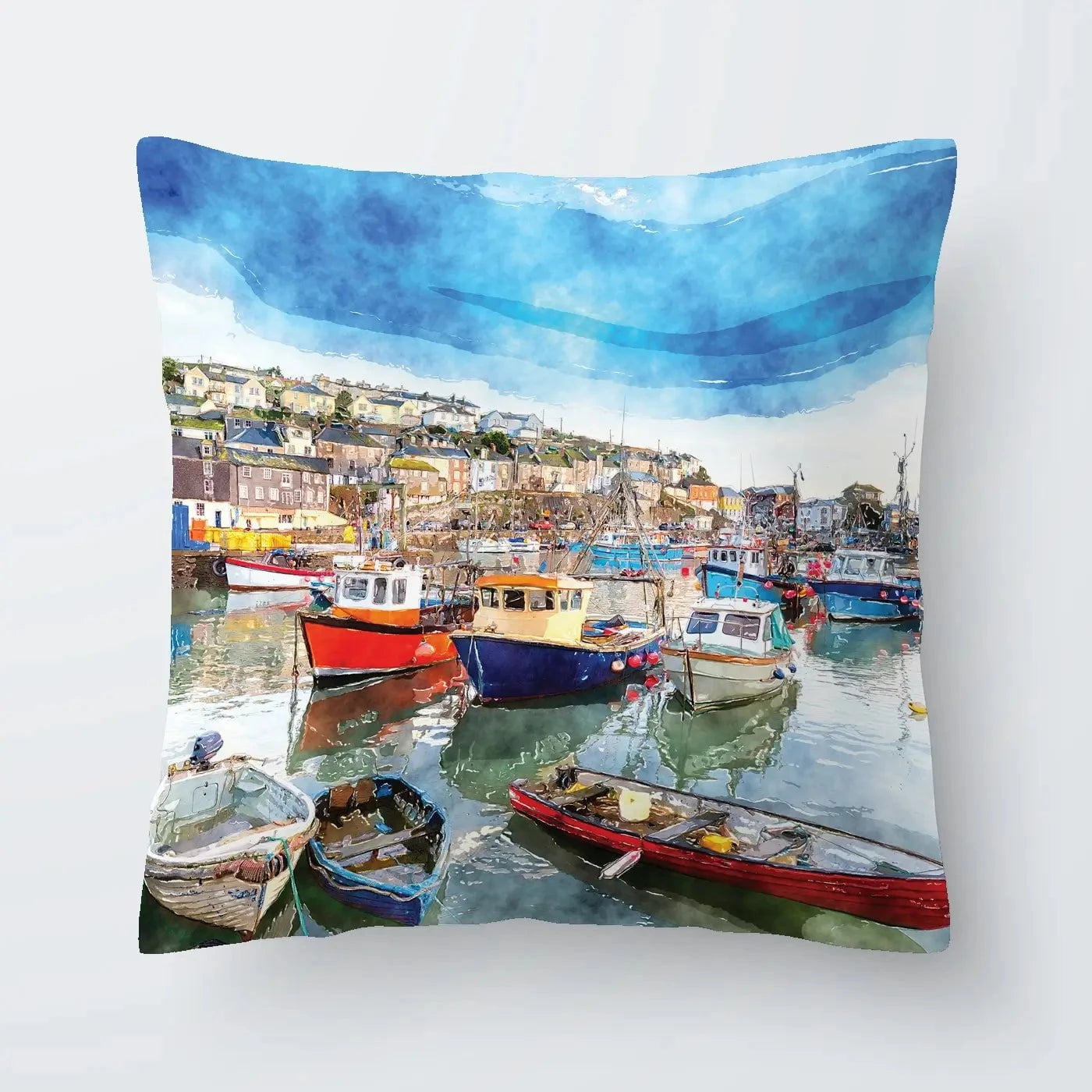 Boat Harbour Cushion Boat Harbour Cushion wall art product Helen Hotson / Shutterstock