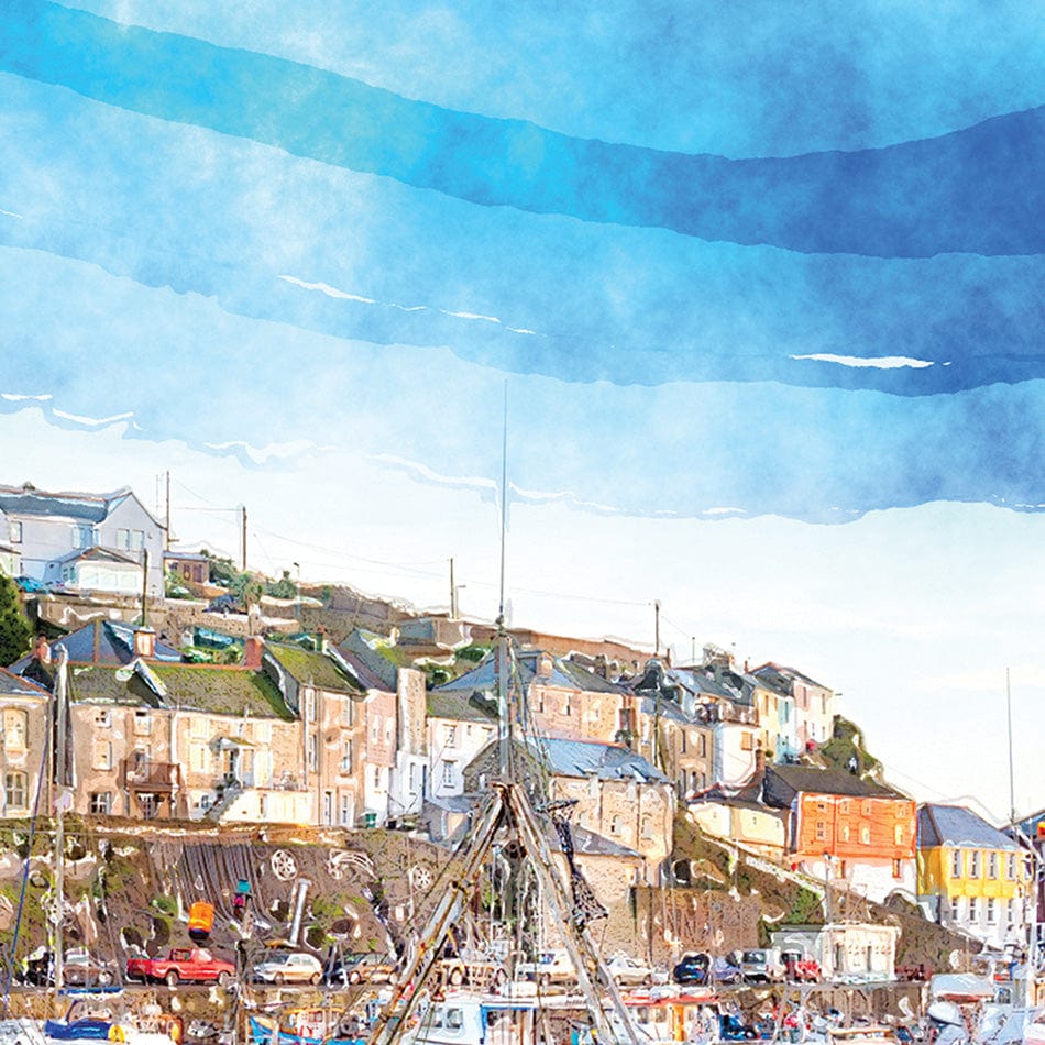 Boat Harbour Square Canvas Print wall art product Helen Hotson / Shutterstock