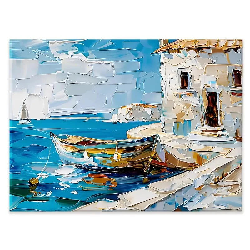 Boat On The Beach Canvas Print Boat On The Beach Canvas Print wall art product Elena Avanesova