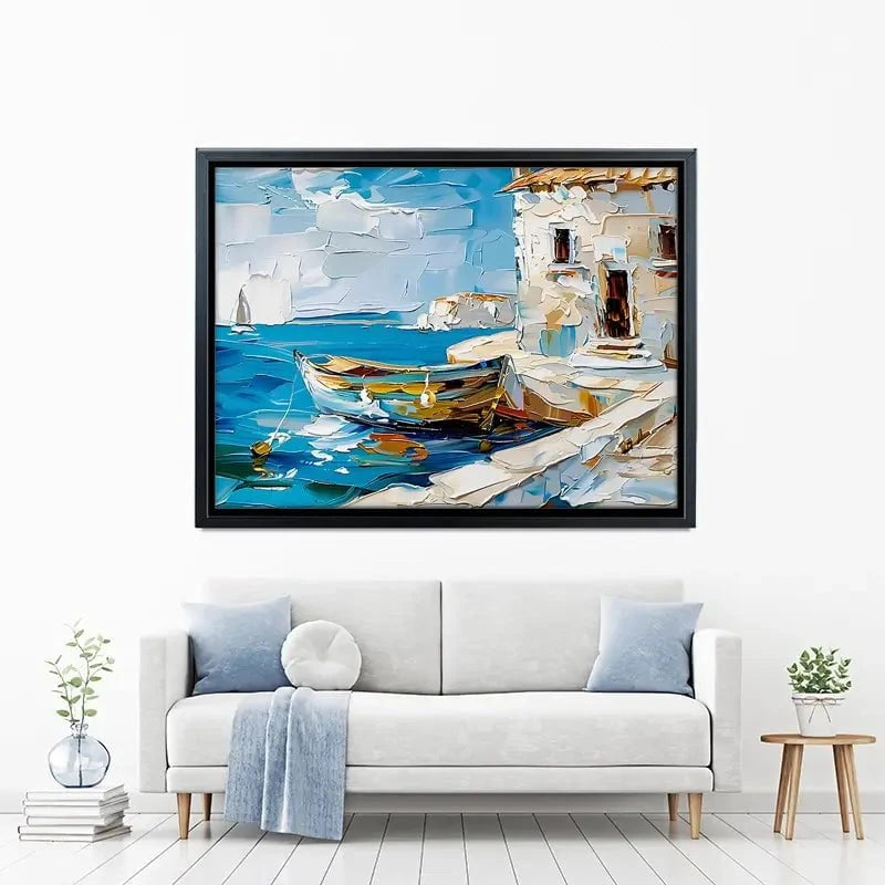 Boat On The Beach Canvas Print Boat On The Beach Canvas Print wall art product Elena Avanesova