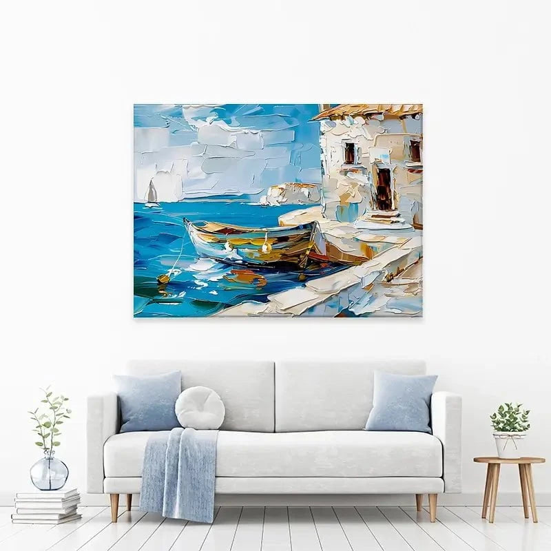 Boat On The Beach Canvas Print Boat On The Beach Canvas Print wall art product Elena Avanesova