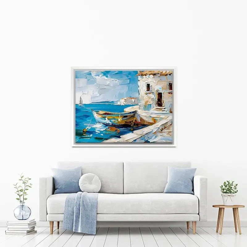 Boat On The Beach Canvas Print Boat On The Beach Canvas Print wall art product Elena Avanesova
