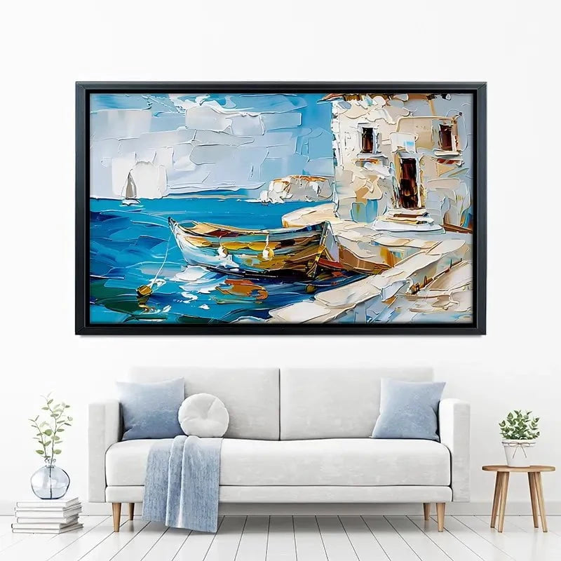 Boat On The Beach Canvas Print Boat On The Beach Canvas Print wall art product Elena Avanesova