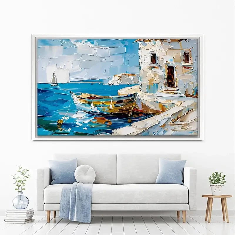 Boat On The Beach Canvas Print Boat On The Beach Canvas Print wall art product Elena Avanesova