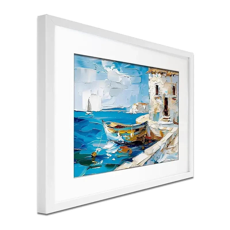 Boat On The Beach Framed Art Print Boat On The Beach Framed Art Print wall art product Elena Avanesova