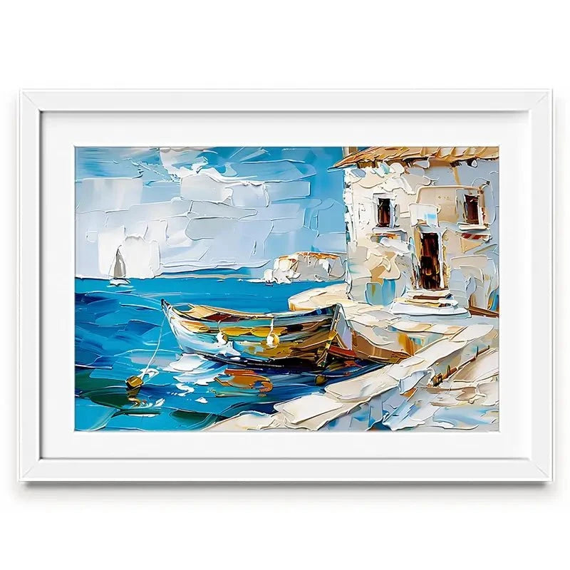 Boat On The Beach Framed Art Print Boat On The Beach Framed Art Print wall art product Elena Avanesova