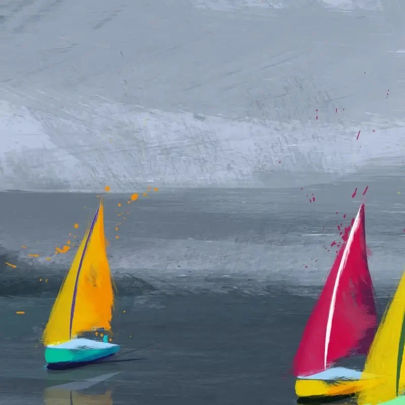 Boats Art Print Boats Art Print wall art product Aimee Linzi