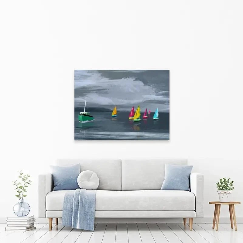 Boats Canvas Print Boats Canvas Print wall art product Aimee Linzi
