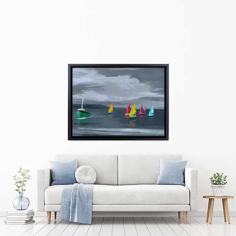 Boats Canvas Print Boats Canvas Print wall art product Aimee Linzi