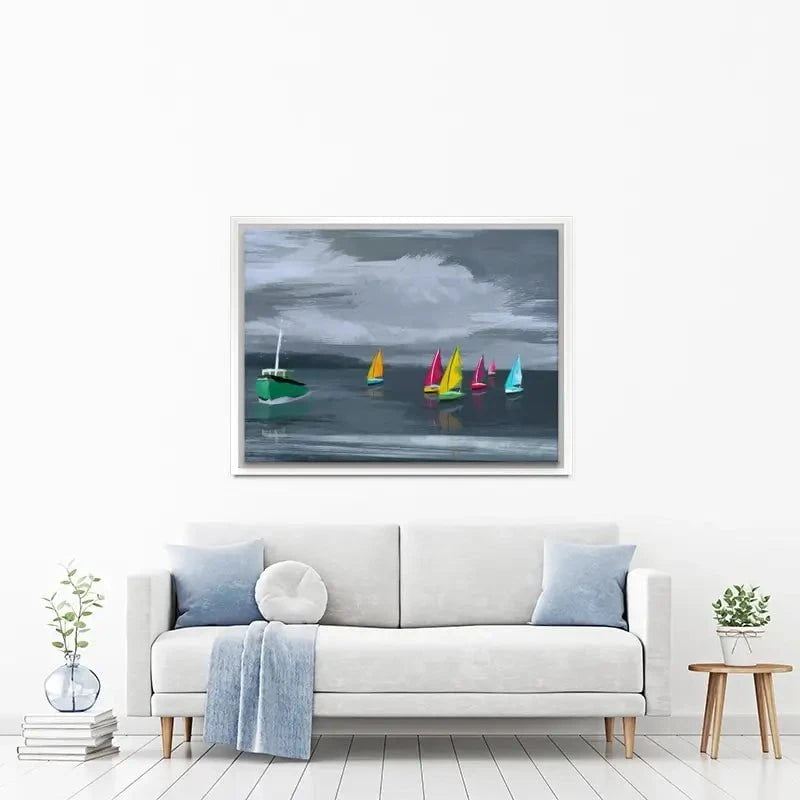Boats Canvas Print Boats Canvas Print wall art product Aimee Linzi