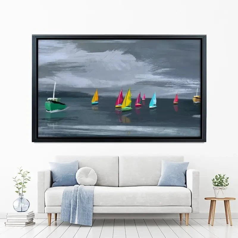 Boats Canvas Print Boats Canvas Print wall art product Aimee Linzi