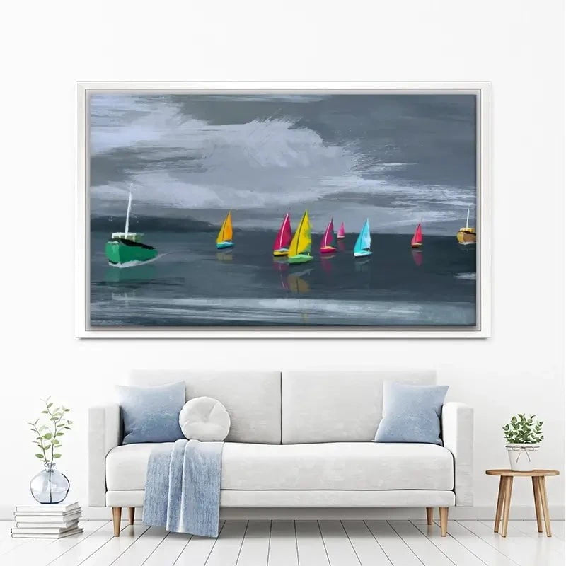 Boats Canvas Print Boats Canvas Print wall art product Aimee Linzi
