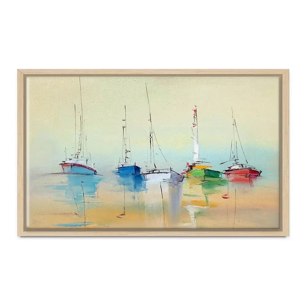 Boats From Afar Canvas Print Boats From Afar Canvas Print wall art product Oleksandr Bodnar / Shutterstock
